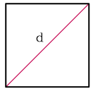 Формула онлайн - расчета площади квадрата по диагонали